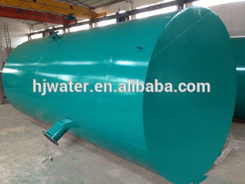 A23 Aangepaste zandfilter horizontale koolstofstalen epoxy geverfde tank met pneumatische vlinderklep of elektrische vlinderklep