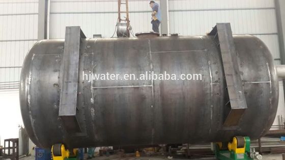 A23 Aangepaste zandfilter horizontale koolstofstalen epoxy geverfde tank met pneumatische vlinderklep of elektrische vlinderklep